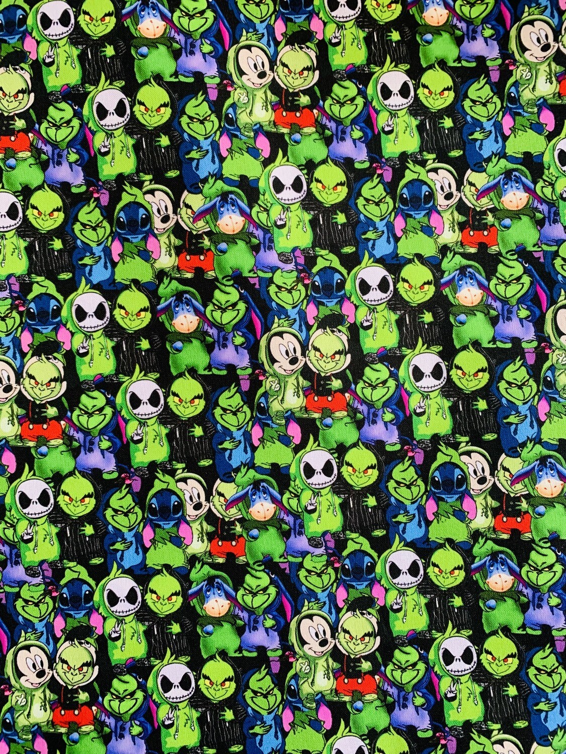 Grinch Mashup | Custom Quilting Cotton | 145cm wide - 0.6m Piece