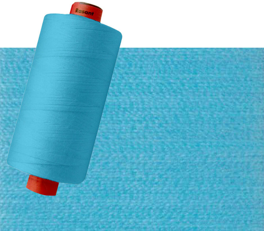 0409 - Cyan Blue | Rasant Polyester Cotton Thread 120/40 | 1000m