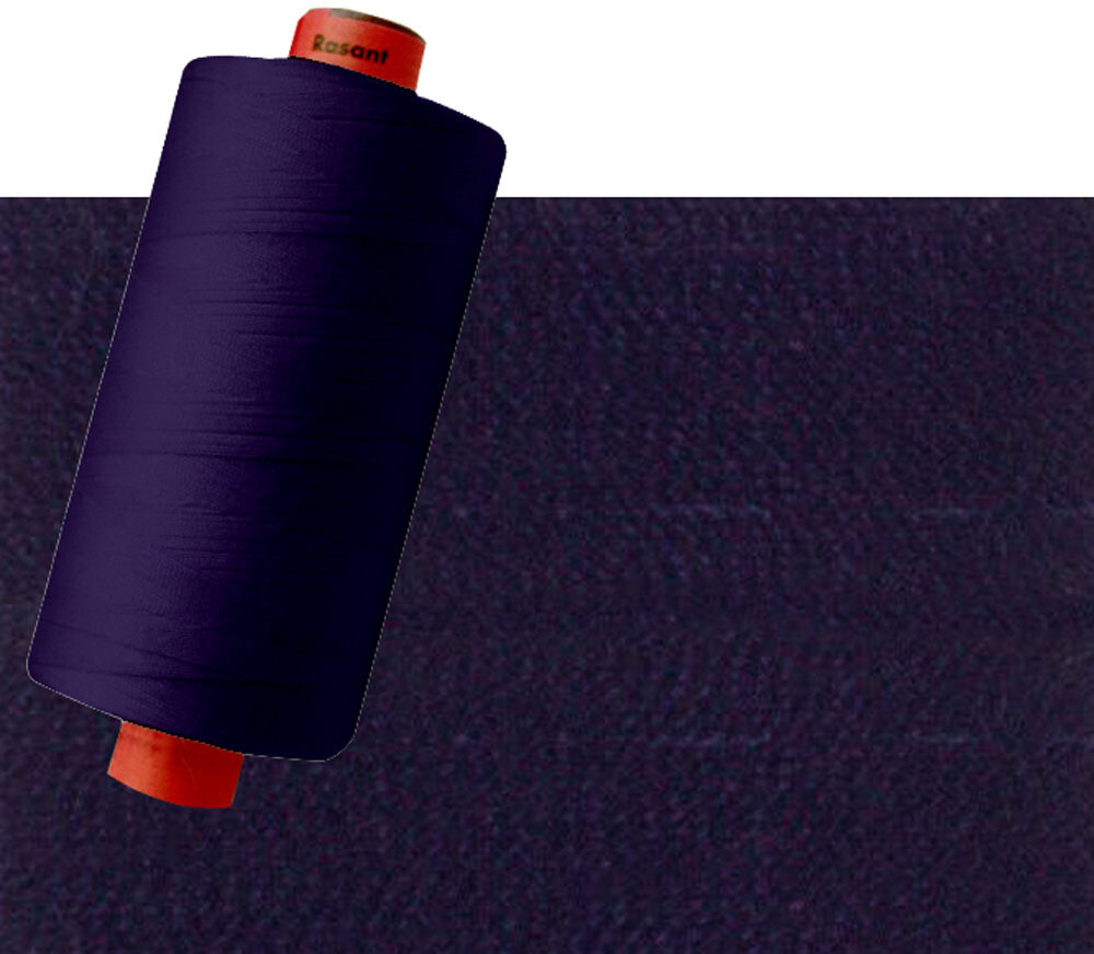 X0016 - Navy Blue | Rasant Polyester Cotton Thread 120/40 | 1000m
