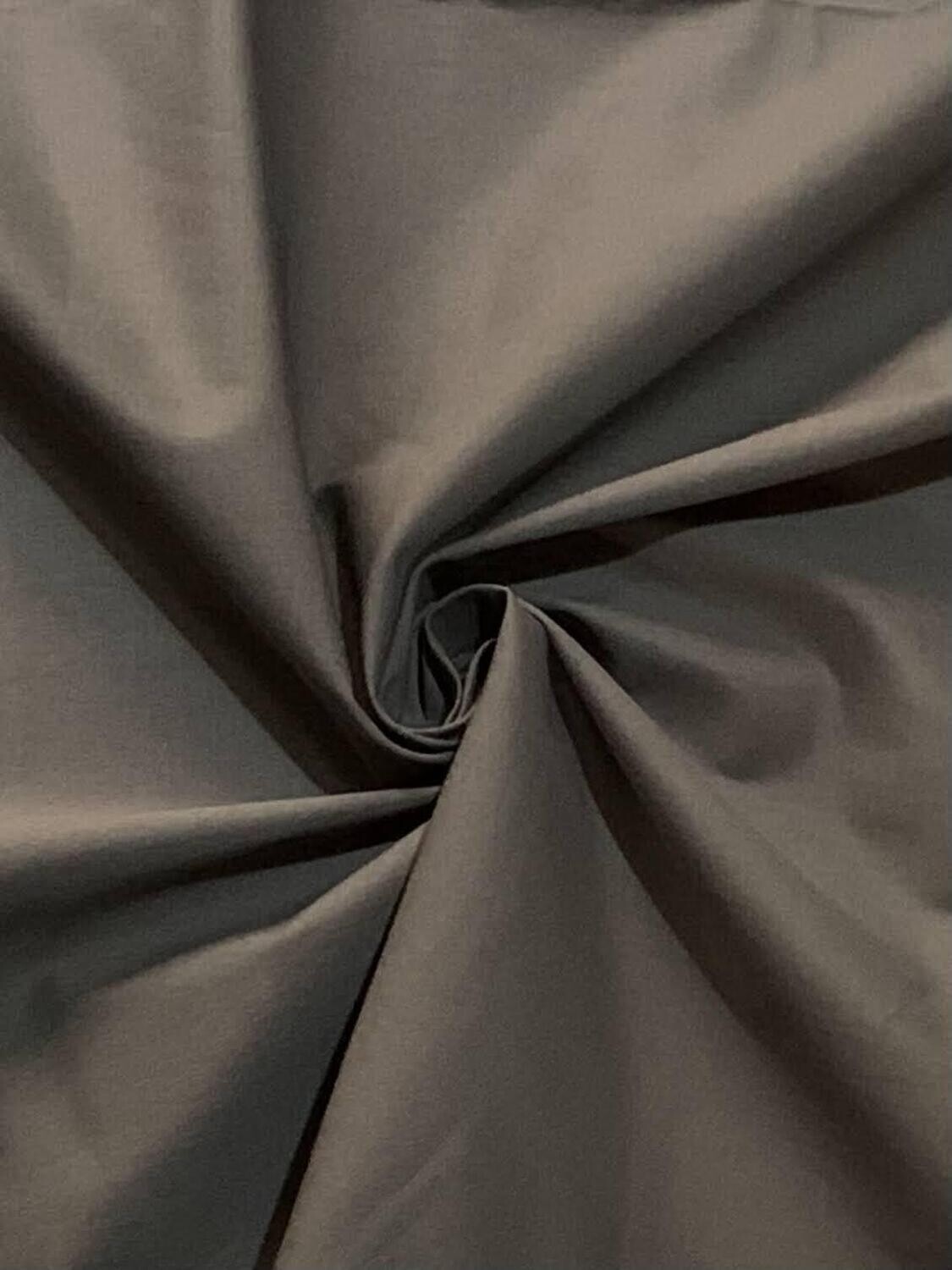 Stone | Stretch Cotton Poplin Solid | 152cm wide