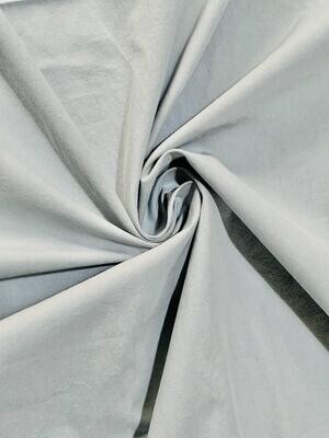 Frosty Grey | Washed-look Cotton Poplin Solid | 160cm Wide - 1.65m Piece