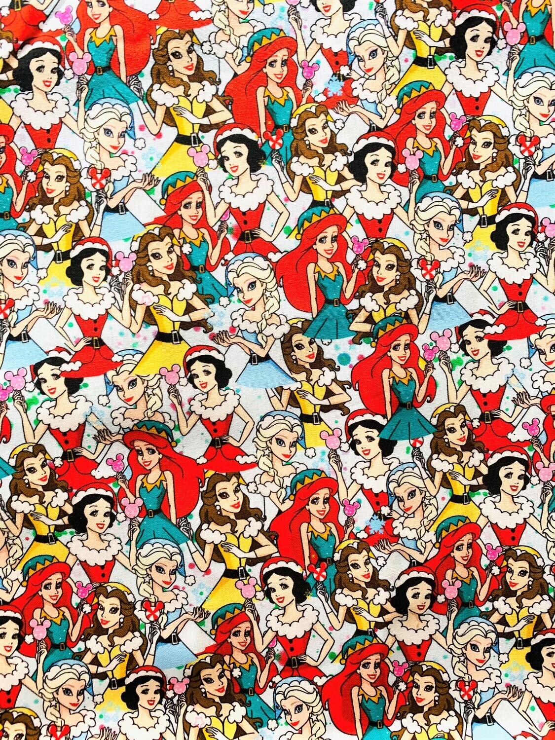 Christmas Princesses | Custom Quilting Cotton | 145cm wide - 1.3m Piece