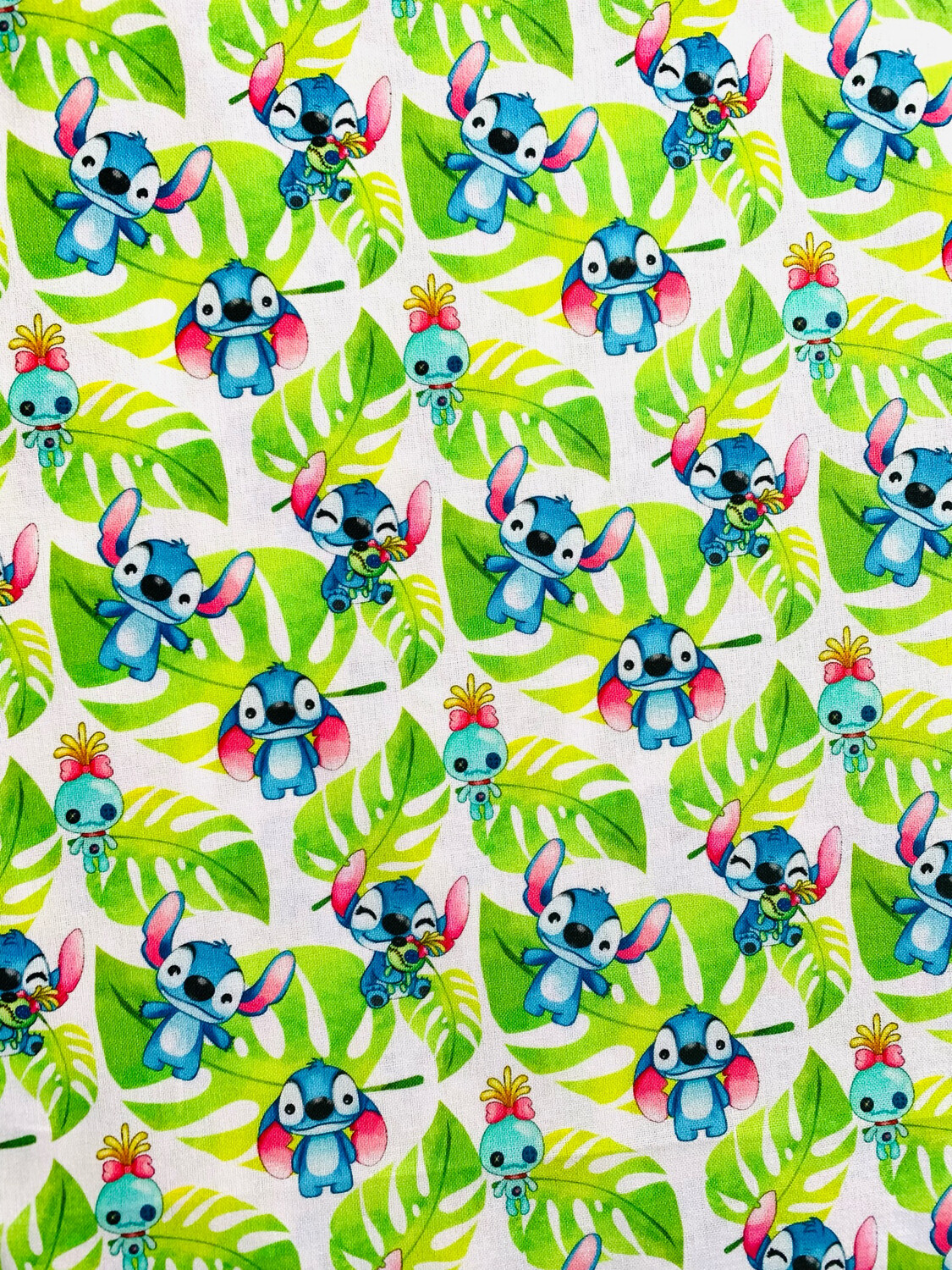 Stitch, Palm Leaves | Custom Quilting Cotton | 145cm wide - 0.95m Piece