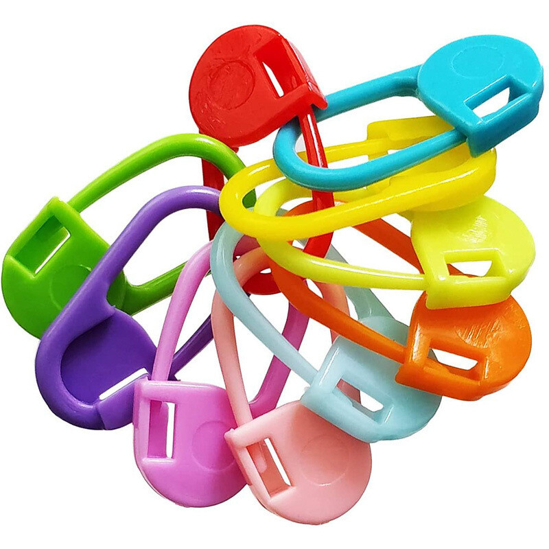 Knitting Crochet Locking Stitch Needles Markers Clips | 25-Pack