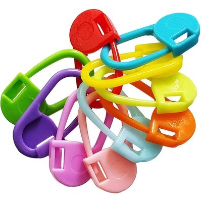 Knitting Crochet Locking Stitch Needles Markers Clips | 25-Pack