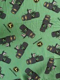 Tossed Tractor &amp; Logo, John Deere | Licensed Quilting Cotton | 112cm wide