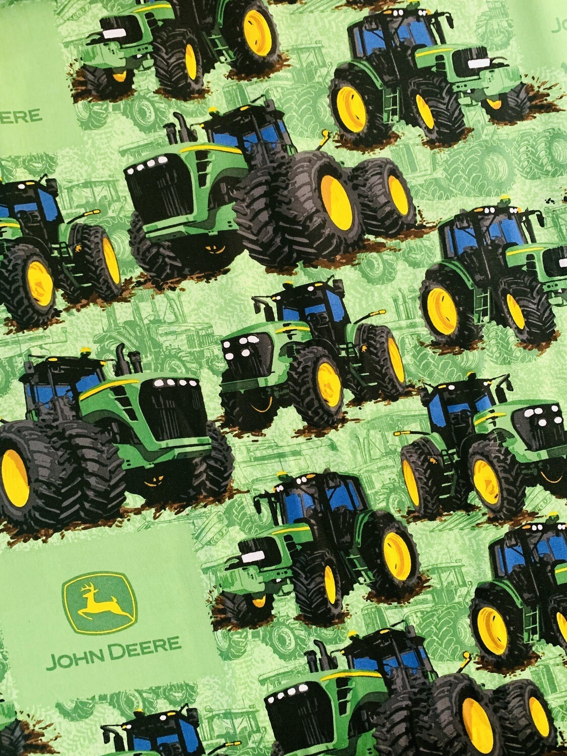 Tractor Flip, John Deere | Licensed Quilting Cotton | 112cm wide