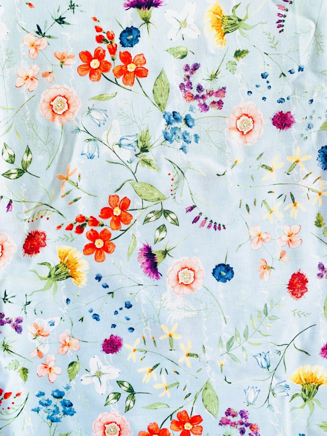 Floral Sketchbook | Quilting Cotton | 112cm wide - 0.9m Piece