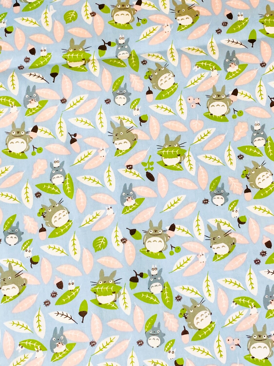 Flying Totoro | Licensed Lightweight Cotton Twill Cotton Woven | 160cm wide -  0.6m Piece