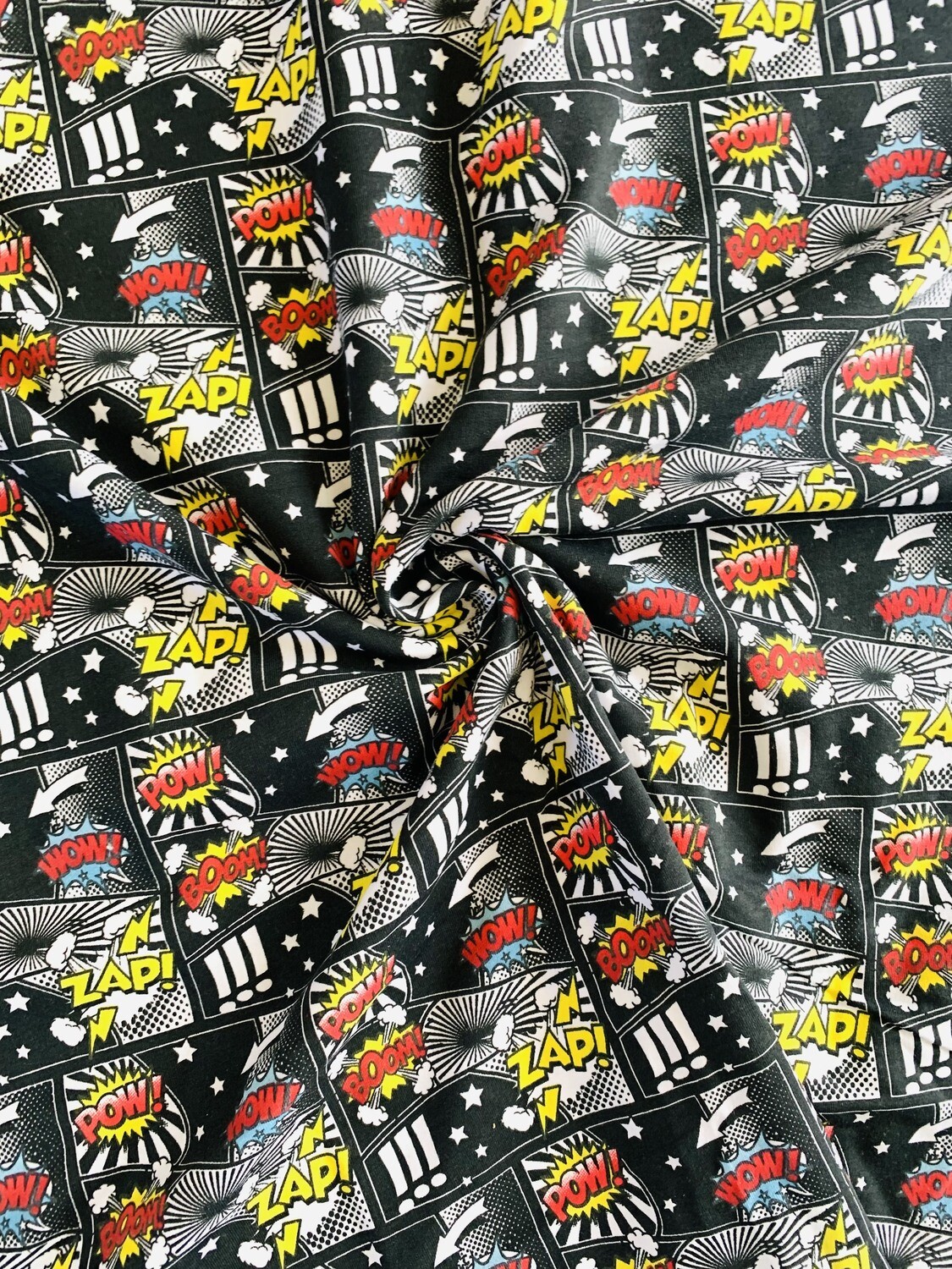 Pow Wow | Licensed Lightweight Cotton French Terry, 210gsm | 150cm Wide