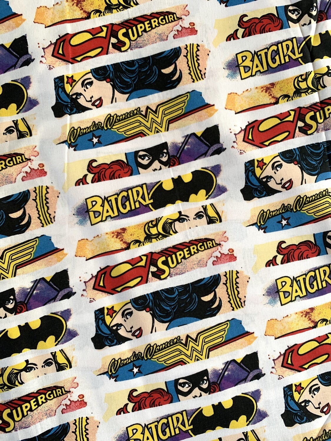 Supergirls Stripes | Licensed Quilting Cotton | 112cm wide