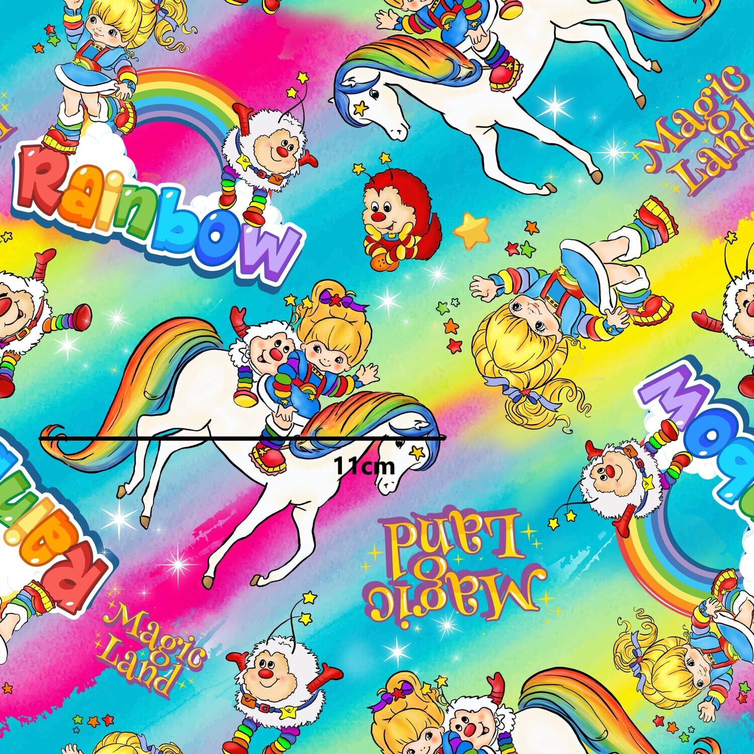 Rainbow Brite Magic Land | Custom Cotton Woven | 145cm wide
