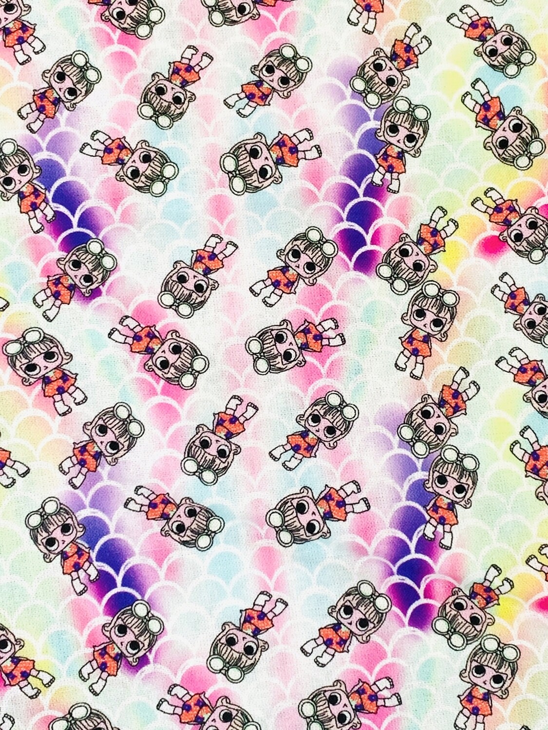 LOL Dolls, Mermaid Scales Light | Custom Quilting Cotton | 145cm wide