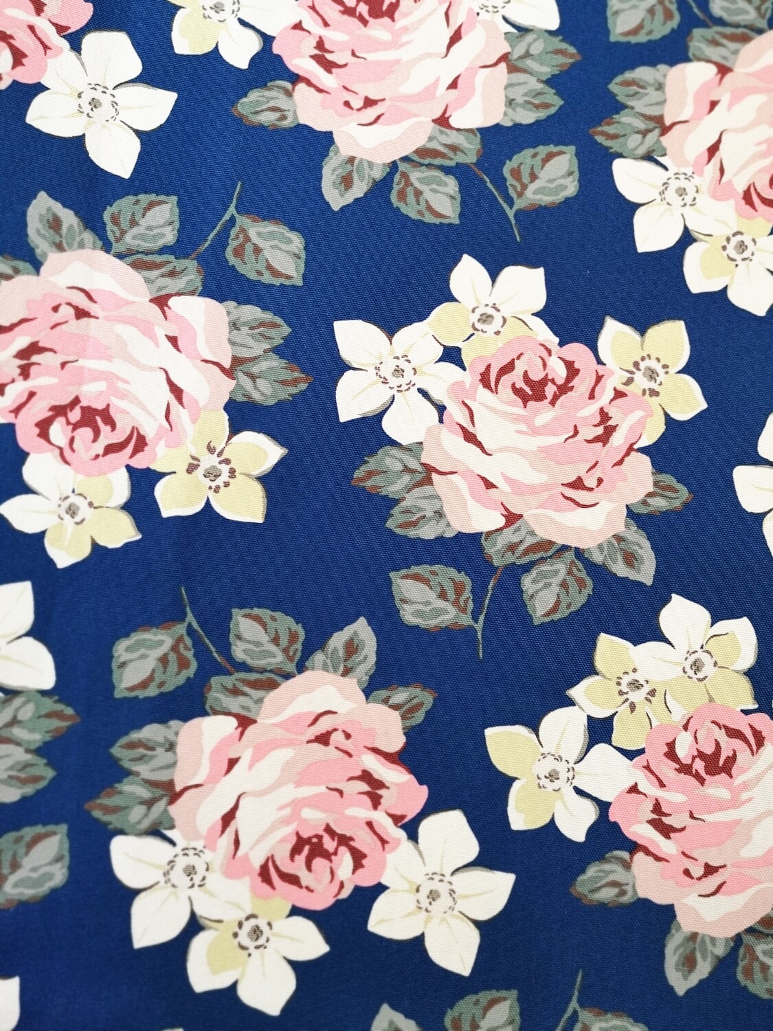 Richmond Rose Navy | Cotton Canvas | 145cm wide