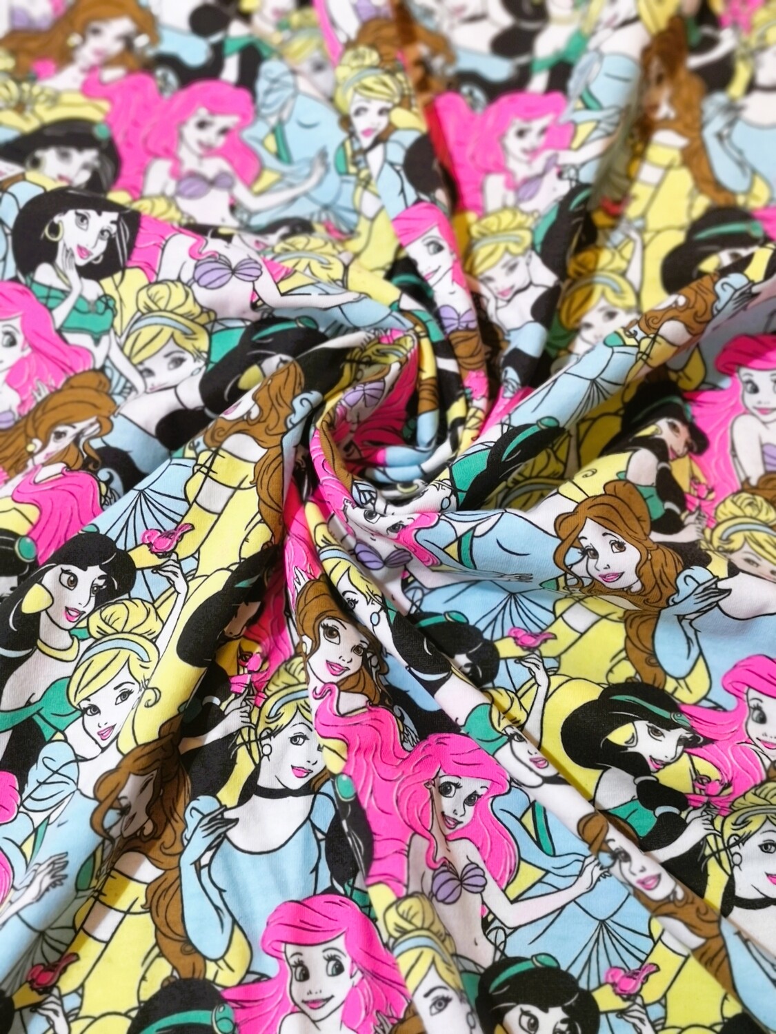 Princesses Stacked | Licensed Cotton Jersey, 240gsm | 150cm Wide - 0.5m Piece