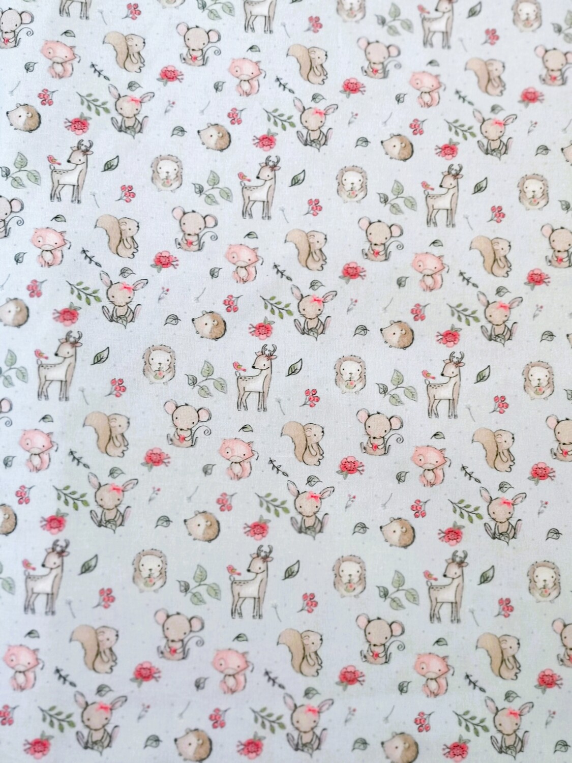 Woodland Friends, Cute | Quilting Cotton | 112cm wide - 0.6m Piece