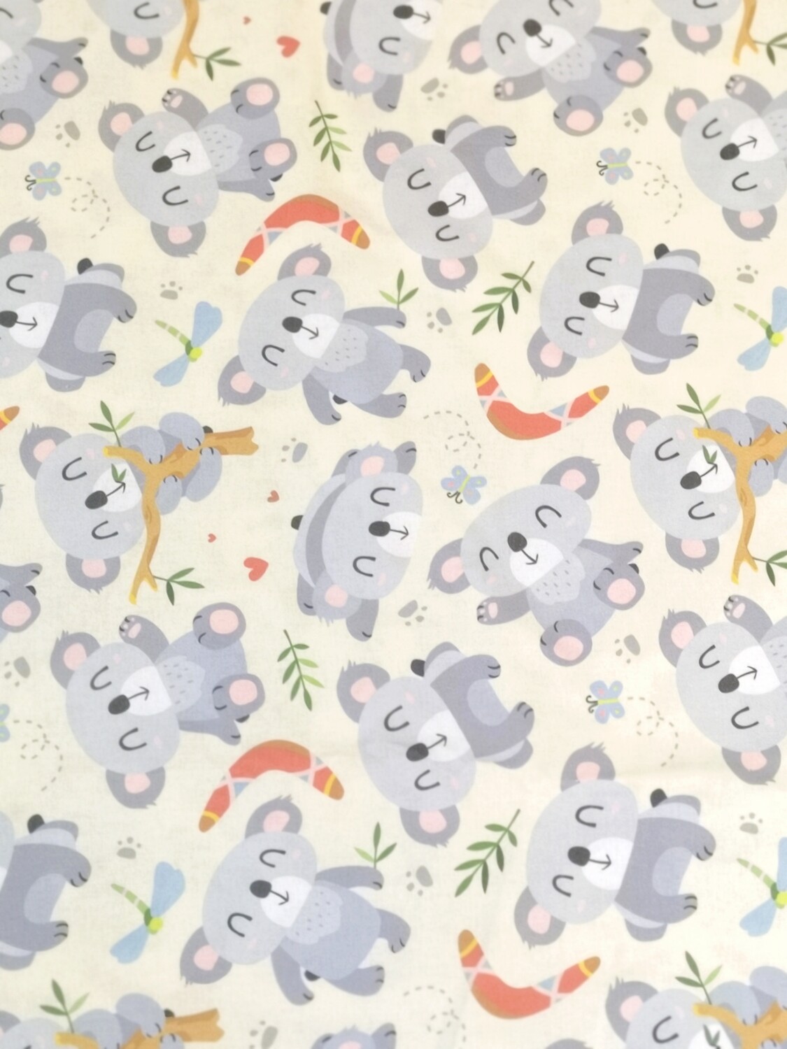 Cheerful Koalas | Quilting Cotton | 112cm wide - 0.95m Piece