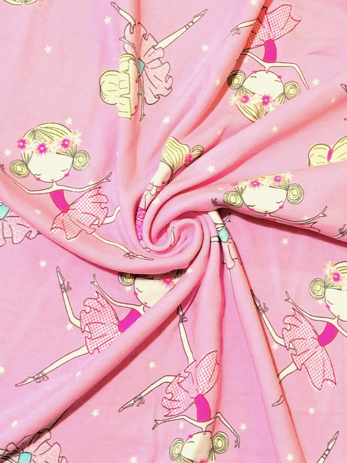 Ballerinas | Cotton Interlock Jersey, 180gsm | 180cm Wide - 0.45m Piece