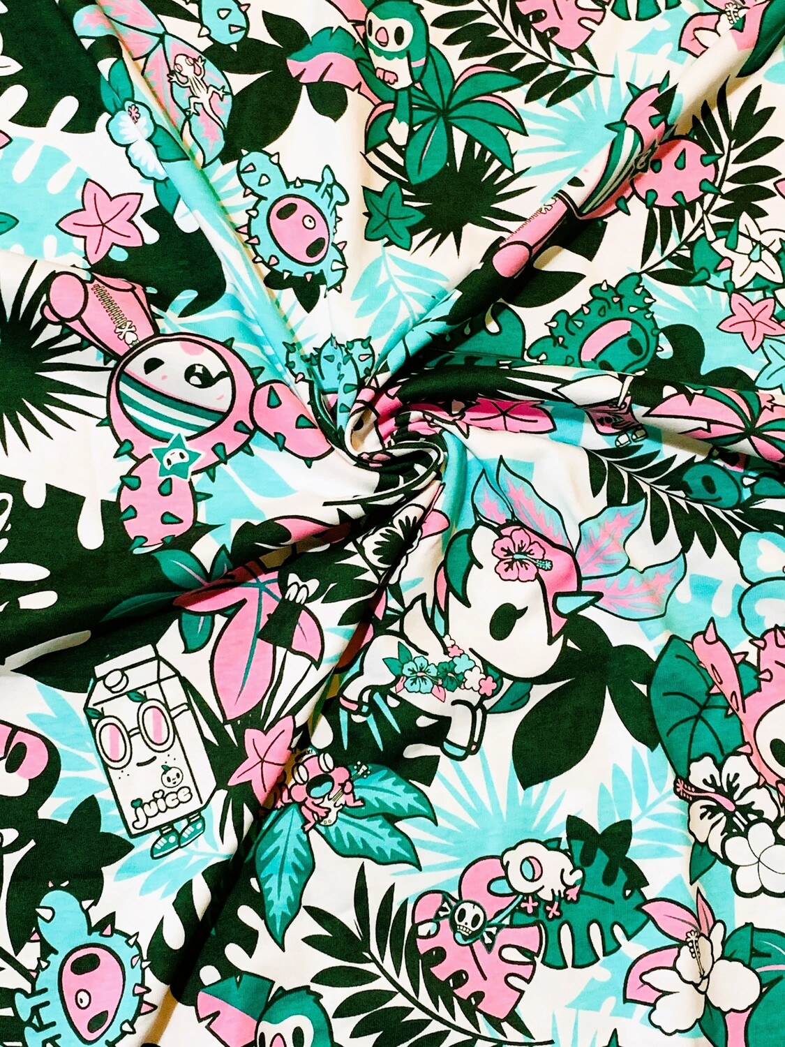 Tropical Punk Melody | Licensed Cotton Jersey, 170gsm | 170cm Wide - 0.9m Piece