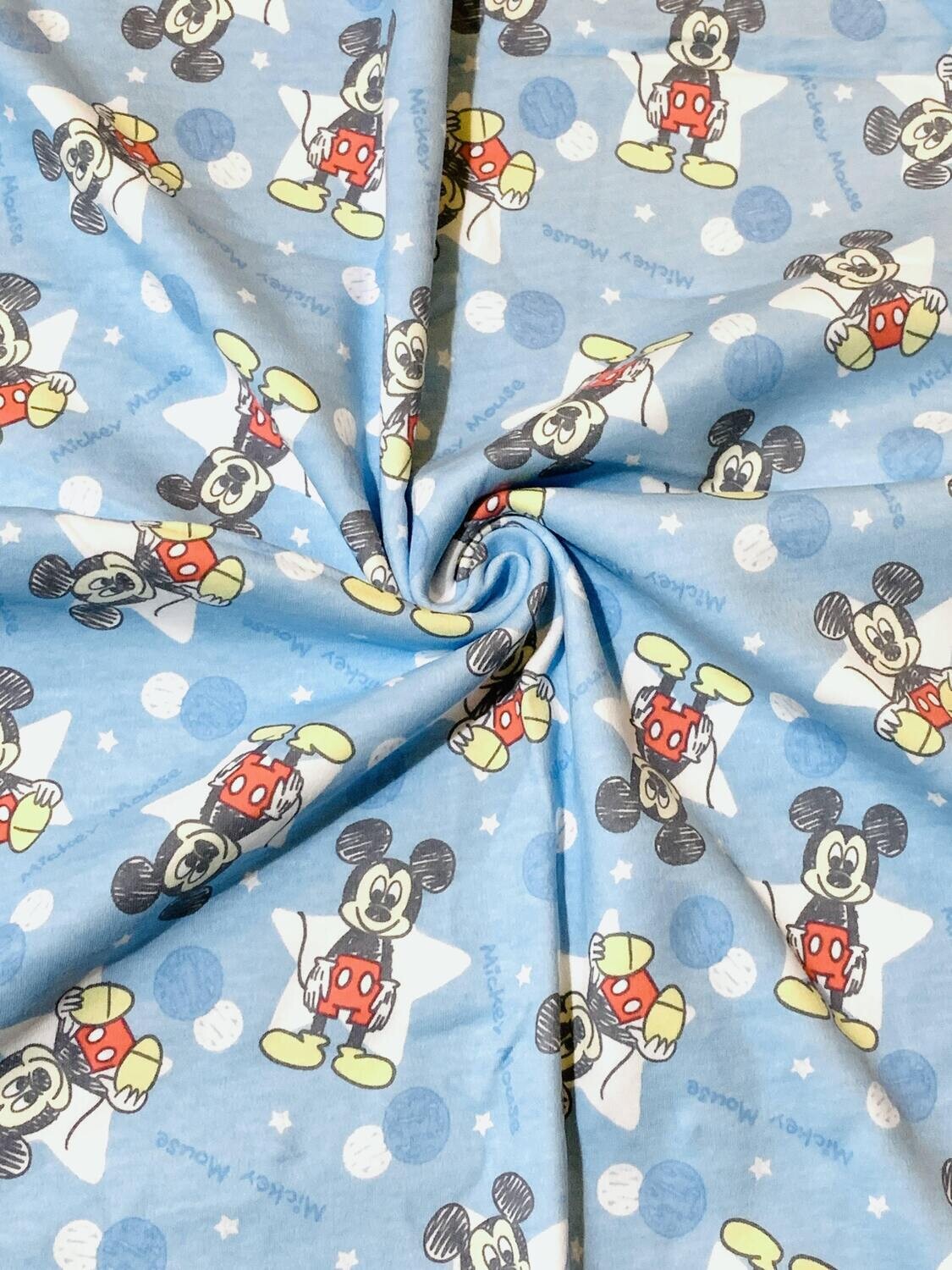 Baby Mickey | Licensed Cotton Jersey, 200gsm | 160cm Wide