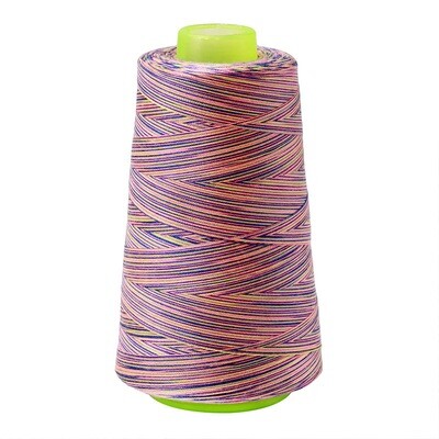 141022 | Rainbow Multicoloured All-Purpose Sewing & Overlocking Thread | 3000y Spool