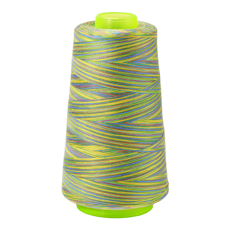 081229 | Rainbow Multicoloured All-Purpose Sewing &amp; Overlocking Thread | 3000y Spool