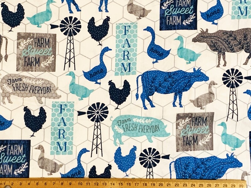 Farm Sweet Farm | Quilting Cotton | 112cm wide