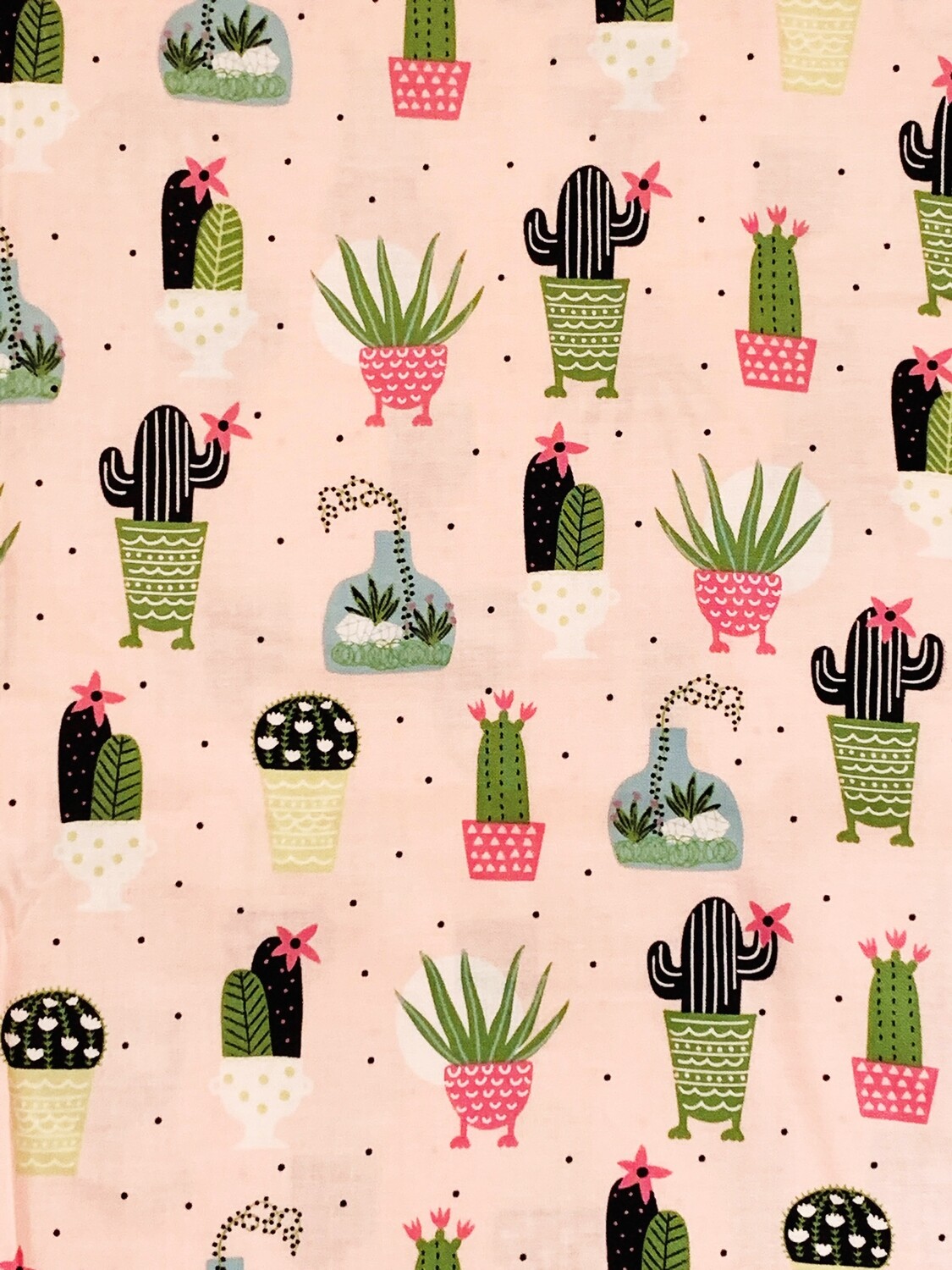 Cactus on Pink | Quilting Cotton | 112cm wide