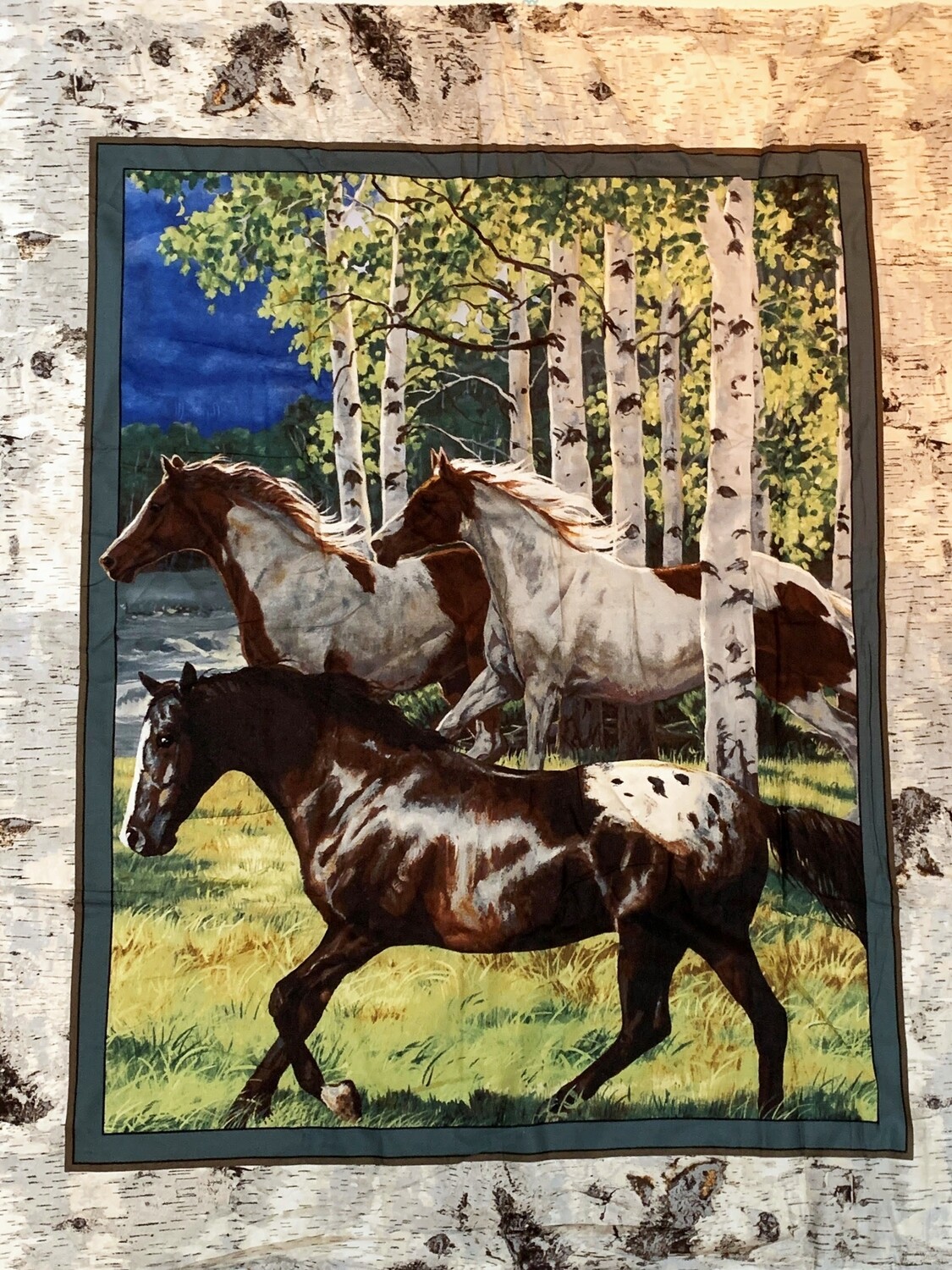 Galloping Horses | Quilting Cotton Panel