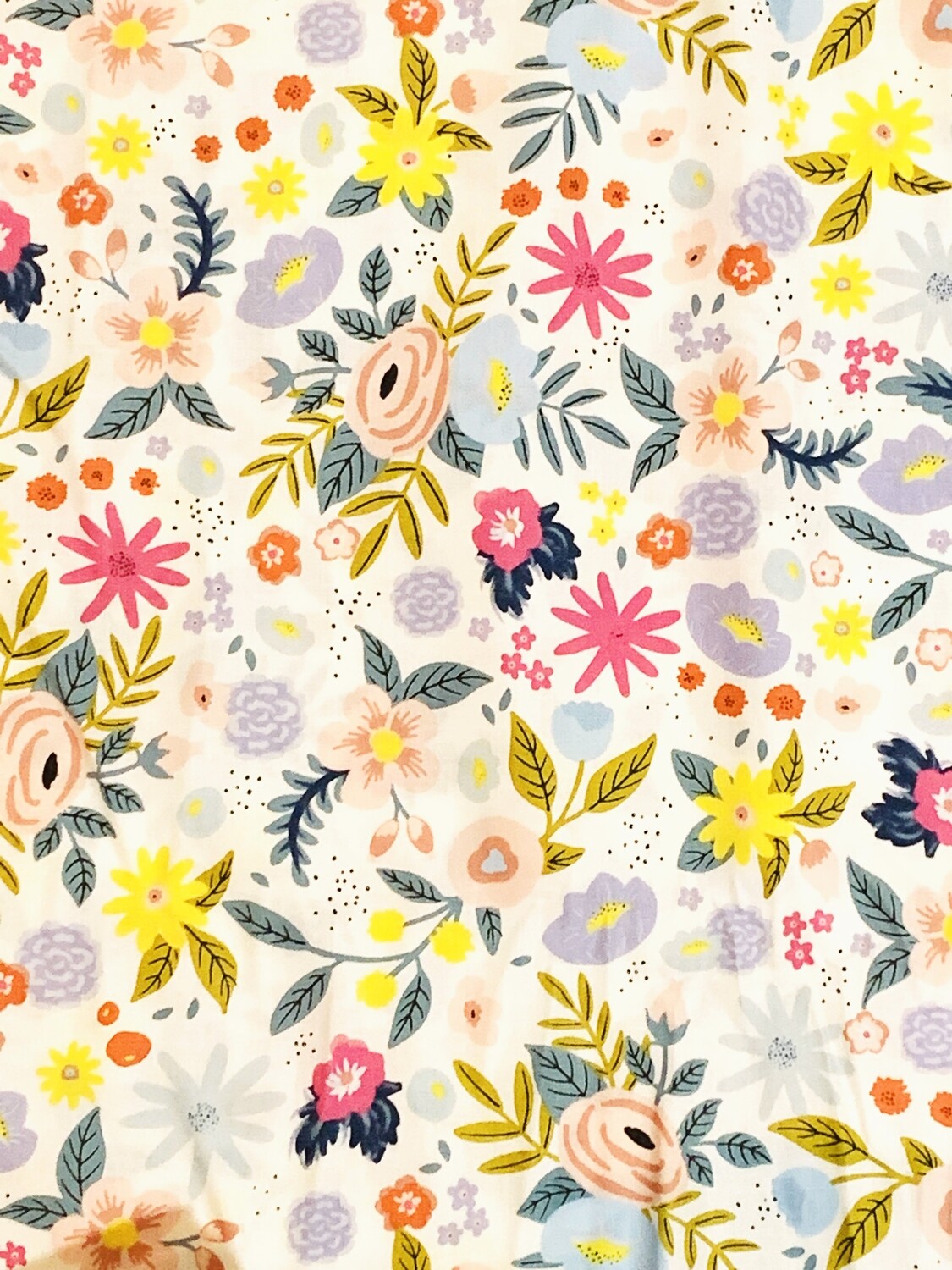 Hand-drawn Florals | Quilting Cotton | 112cm wide