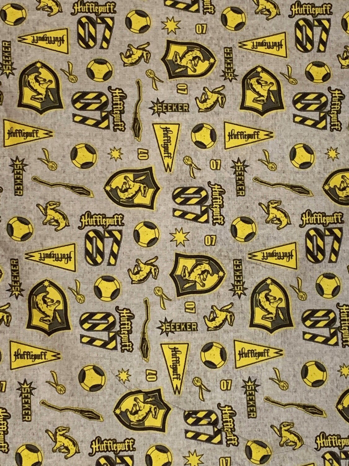 Hufflepuff, Harry Potter | Licensed Quilting Cotton | 112cm wide