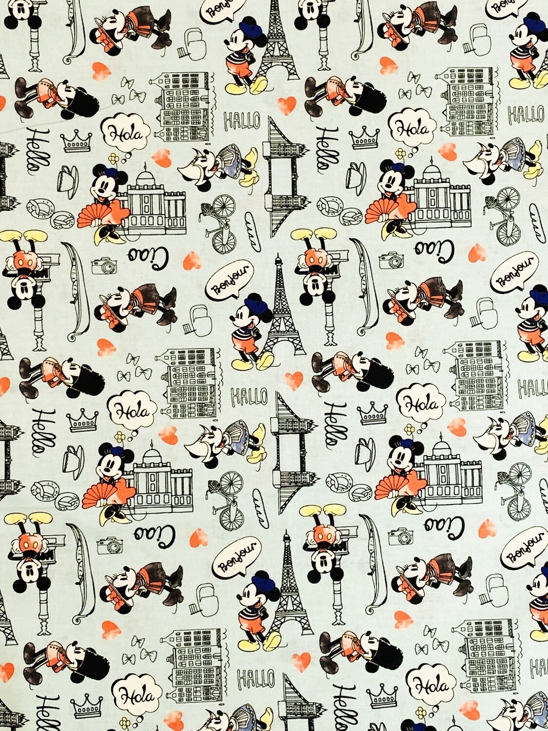 Mickey Travel | Licensed Quilting Cotton | 112cm wide