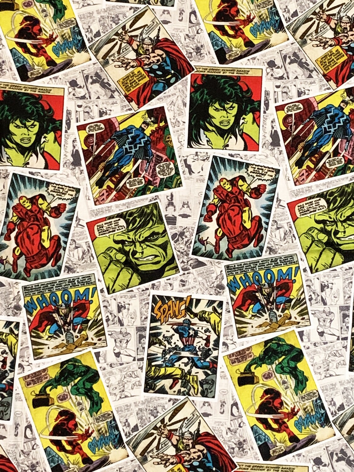 Superheroes, Comic | Licensed Quilting Cotton | 112cm wide