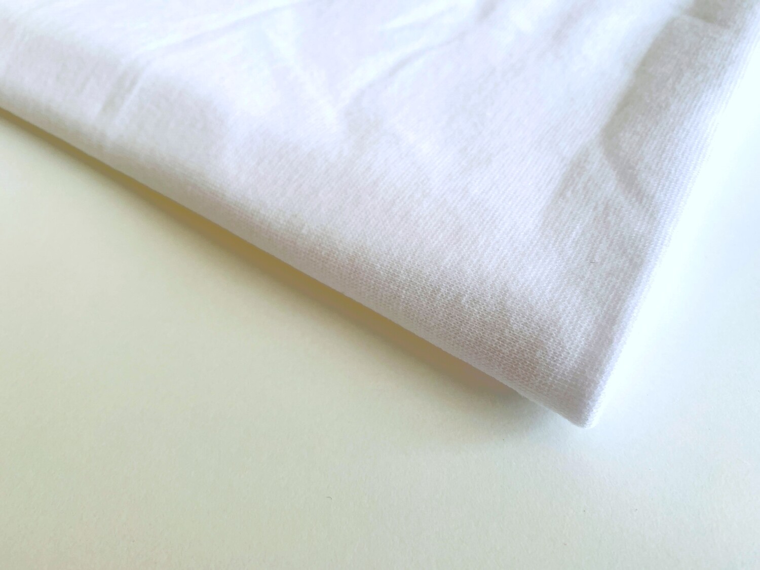 White | 1x1 Ribbing | 60cm Tubular