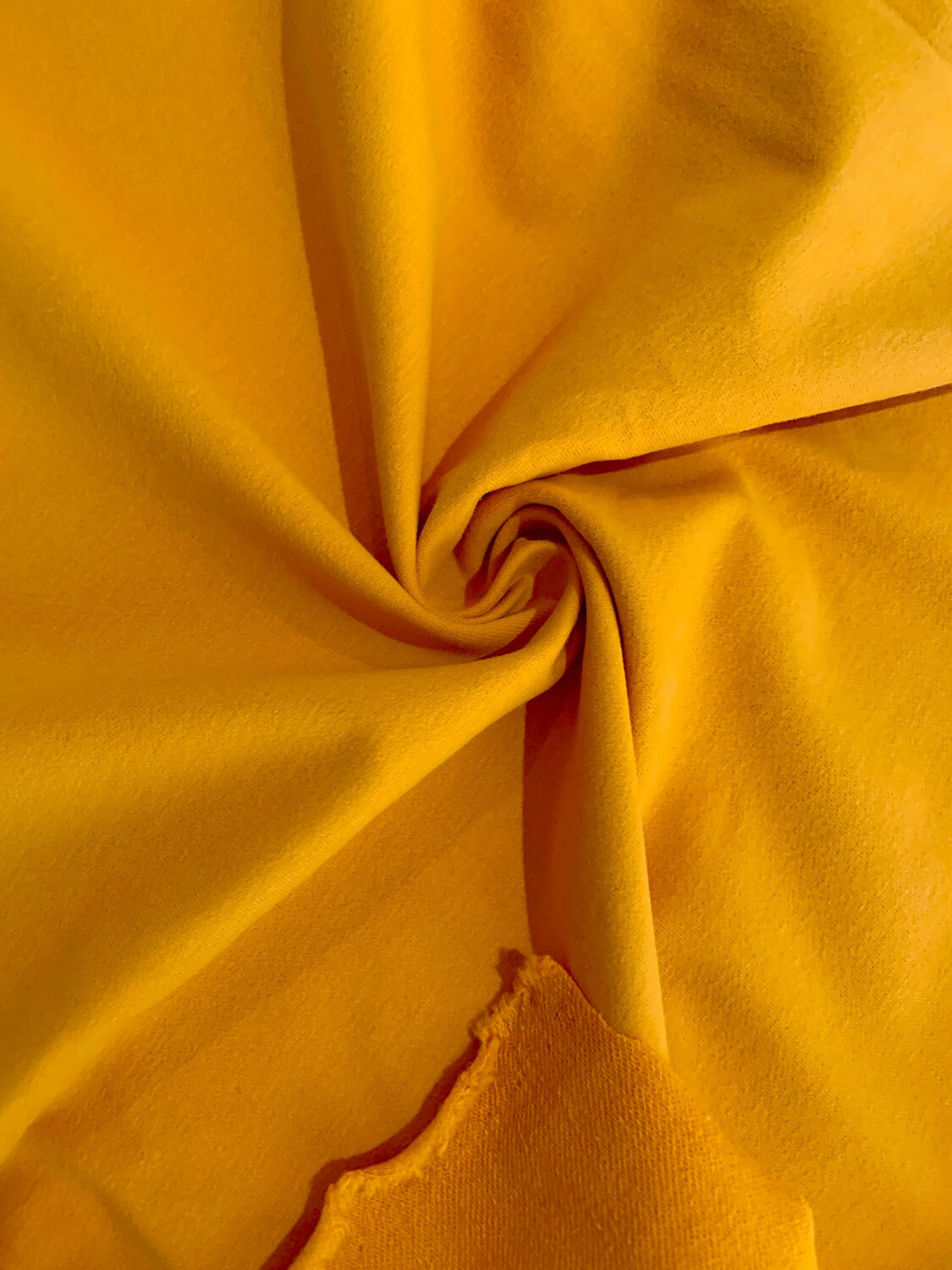 Light Mustard | Stretch French Terry Solids, 280gsm