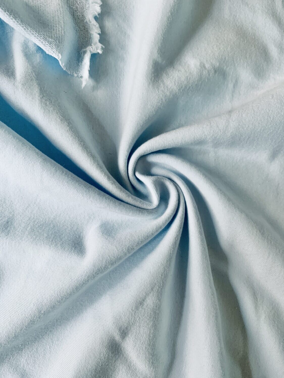 Pastel Blue | Stretch French Terry Solids, 320gsm - 0.45m Piece