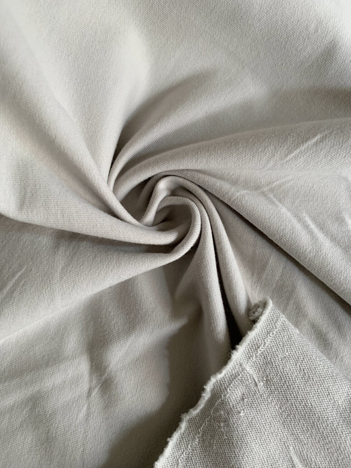 Silver | Strech French Terry Solids 240gsm | 165cm Wide