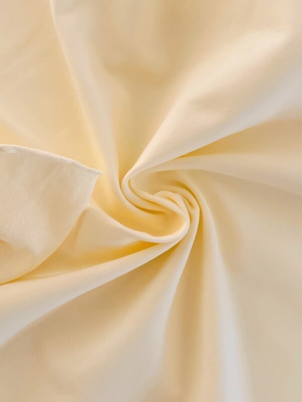 Ivory | Strech French Terry Solids 240gsm | 165cm Wide