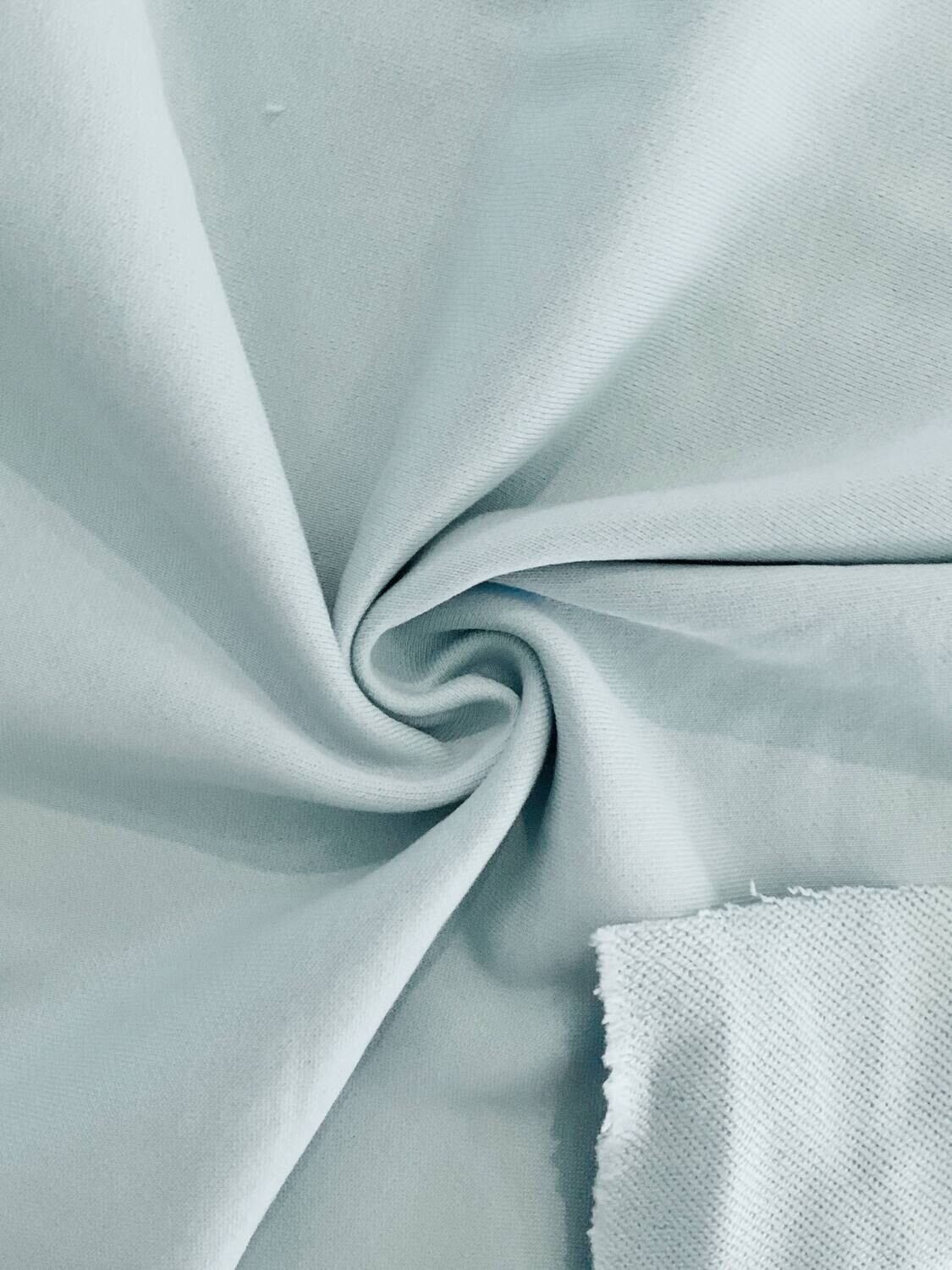Baby Blue | Cotton French Terry Solids, 320gsm | 165cm Wide - 0.55m Piece