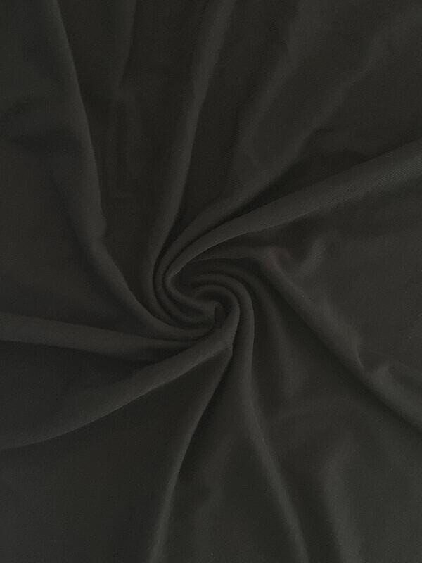 Black | Modal Spandex Solid | 180cm Wide