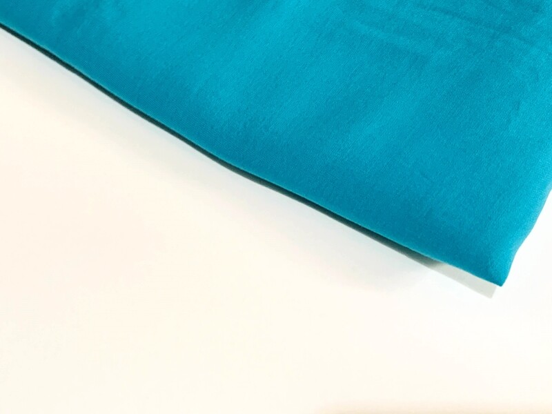 Deep Aqua Solid | Rayon | 145cm Wide