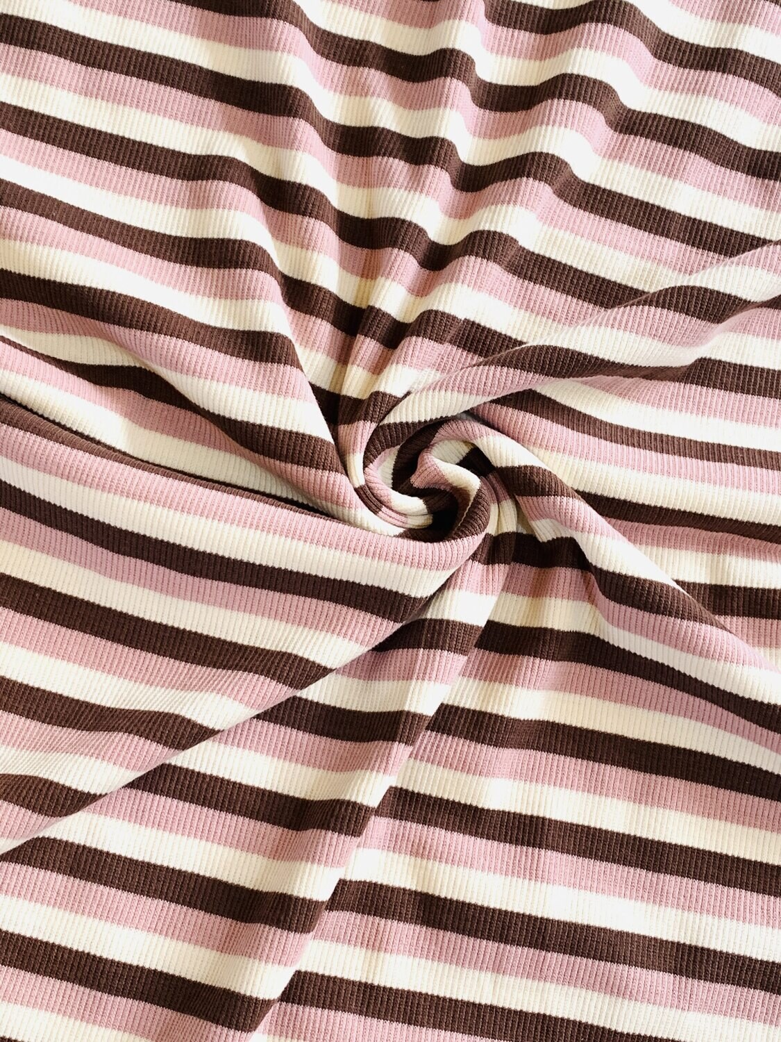 Neapolitan | Ribbed Cotton Jersey Knit, 260gsm | 114cm Wide - - 0.5m Piece