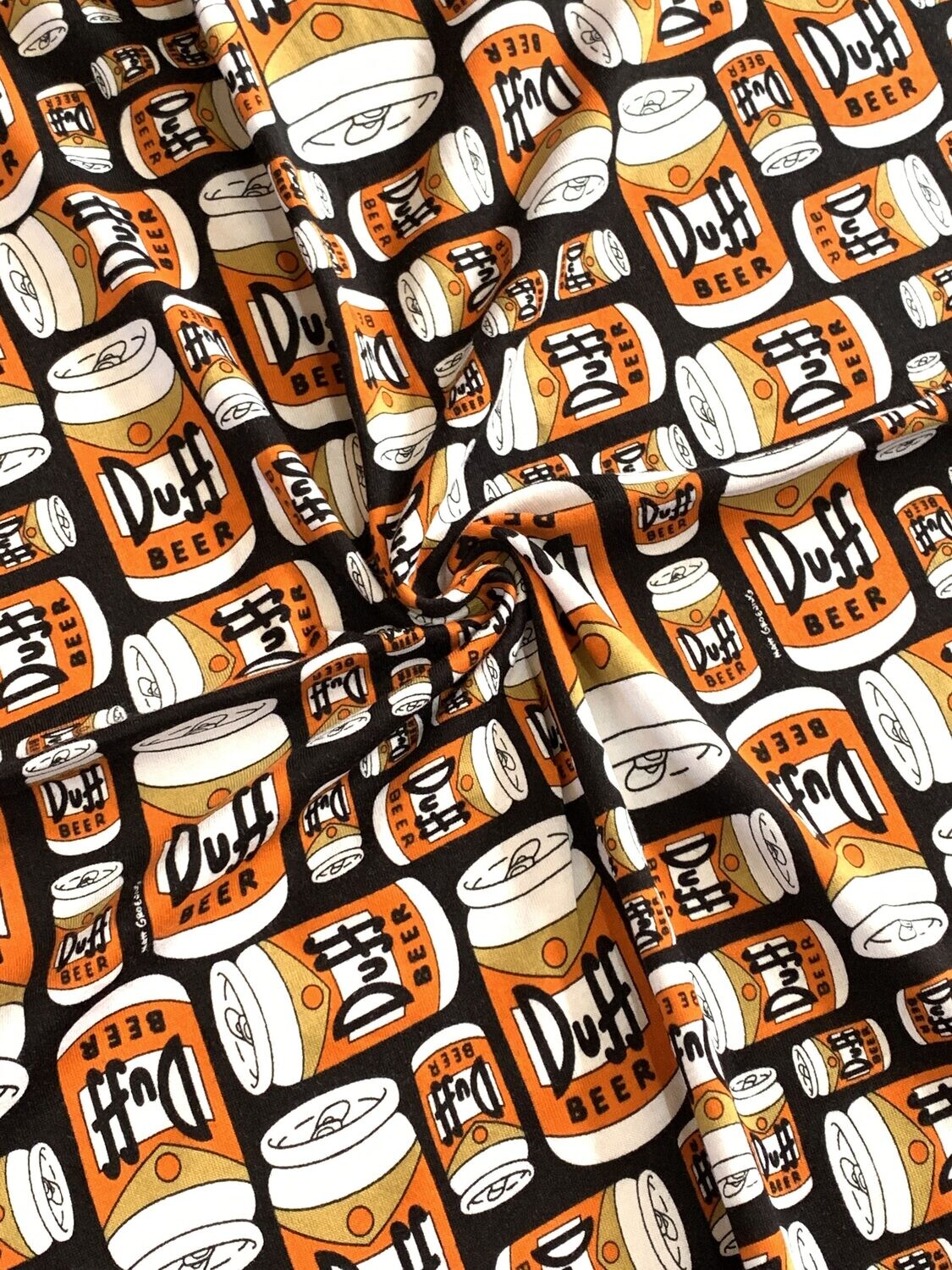 Duff Beer | Licensed Cotton Jersey, 190gsm | 170cm Wide - 0.5m Piece
