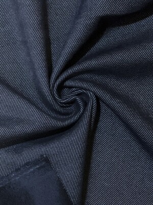 Faux Denim, Dark | Tracksuiting Sweatshirt French Terry Fleece | 160cm Wide