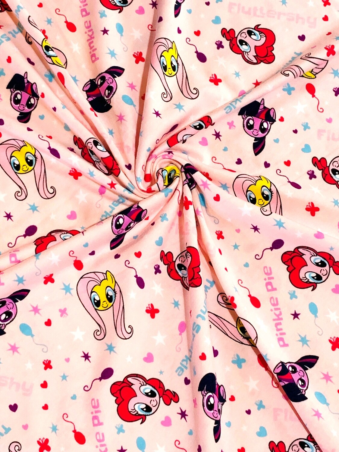 My Little Pony Toss | Licensed Cotton Jersey, 160gsm | 170cm Wide - 1m Piece