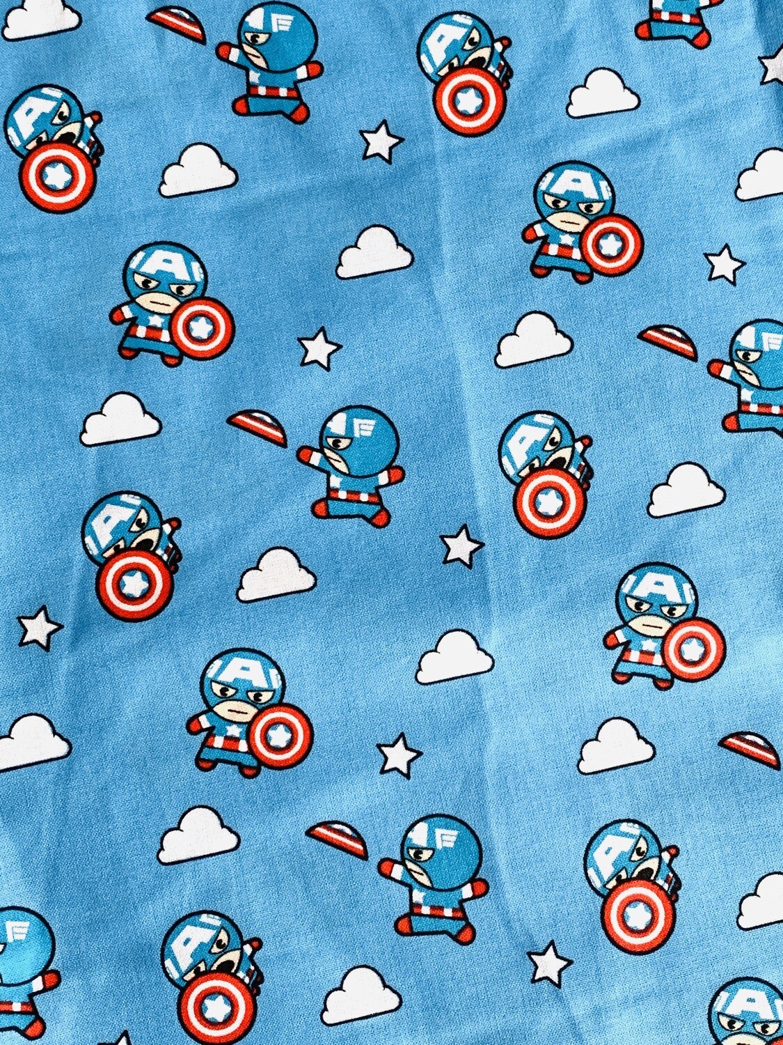 Captain America, Kawaii | Licensed Quilting Cotton | 112cm wide