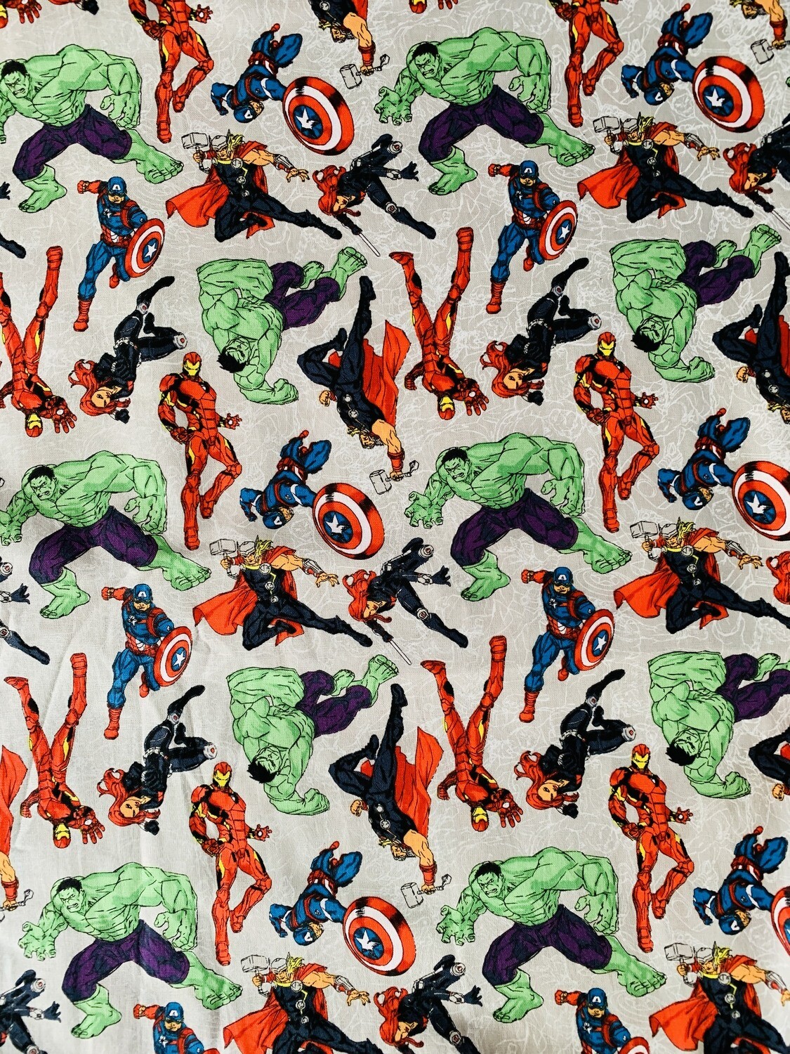 Superheroes Toss | Licensed Quilting Cotton | 112cm wide - 0.45m Piece