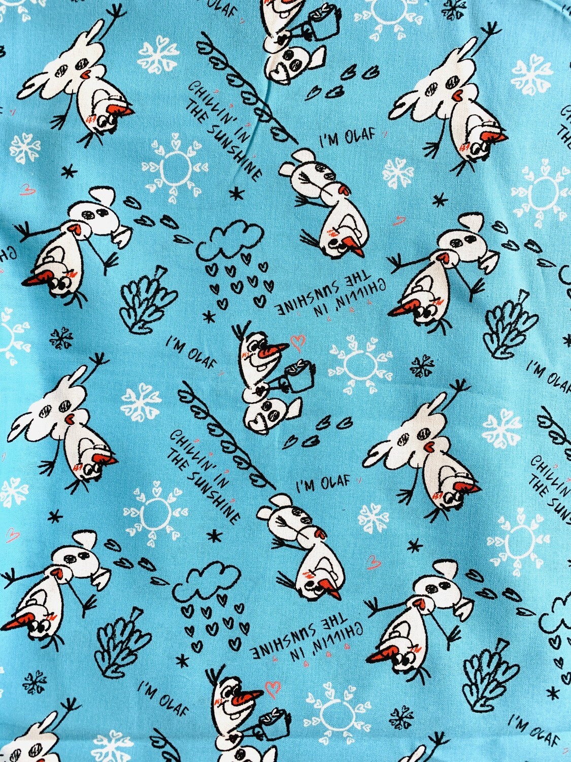 Olaf Sketch | Licensed Quilting Cotton | 112cm wide