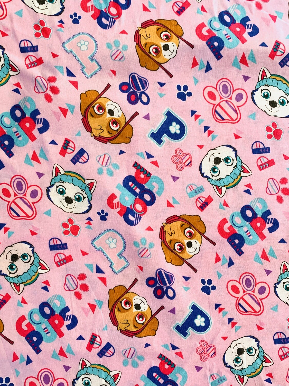 Paw Patrol, Good Pups | Licensed Quilting Cotton | 112cm Wide - 0.9m PIece