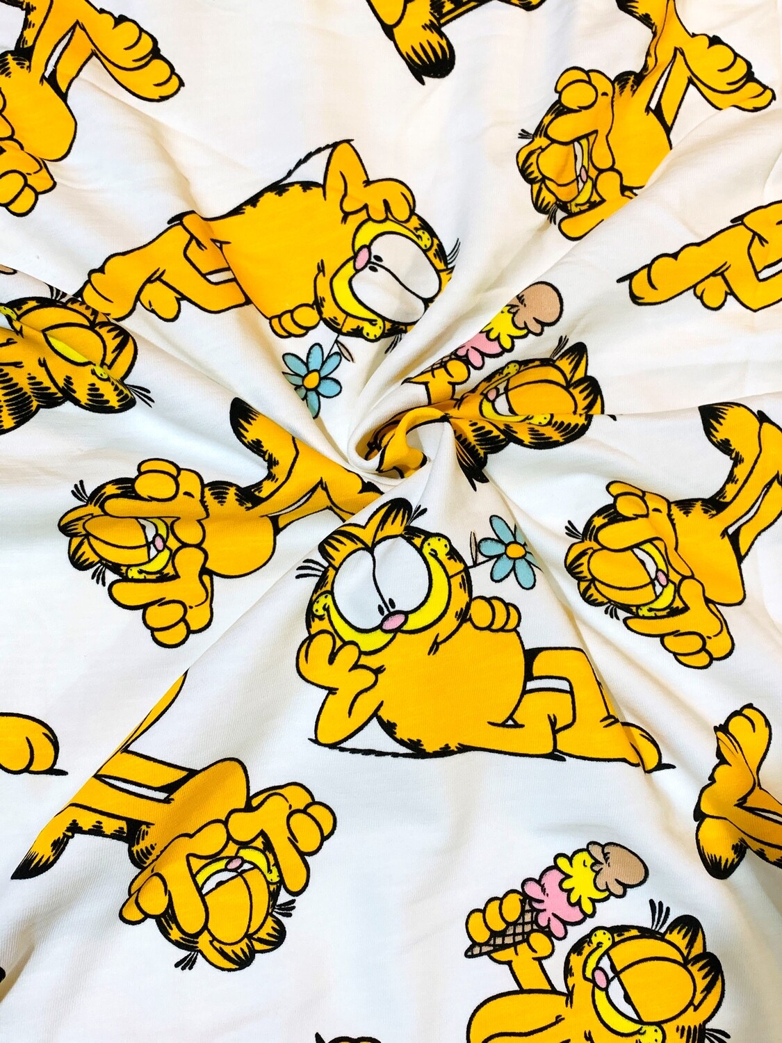 Garfield | Licensed Cotton French Terry, 320gsm | 190cm Wide - Final Pieces